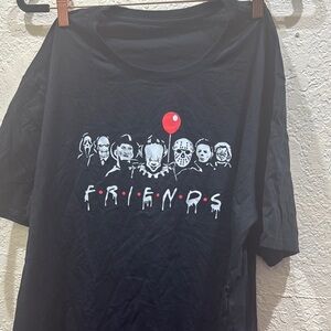 Classic Horror Icons Black T-Shirt Size 3X Unisex